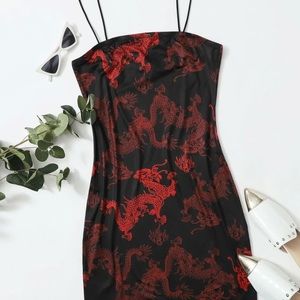 ✨DONATED✨ Dragon Print Slip Dress
